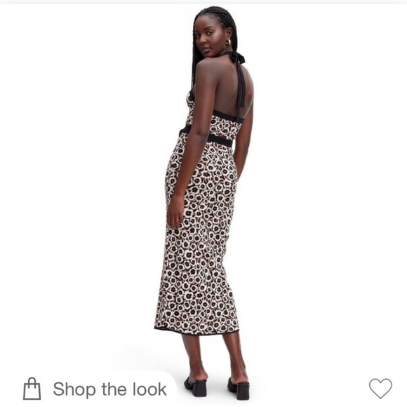 NWT! DVF Diane Von Furstenberg
Halter Tie Neck Poppy Sweaterknit Midi
Dress - Picture 7 of 7